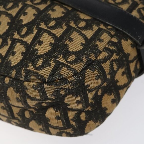 Authentic Christian Dior Trotter Canvas Shoulder Bag Black - Picture 16 of 16